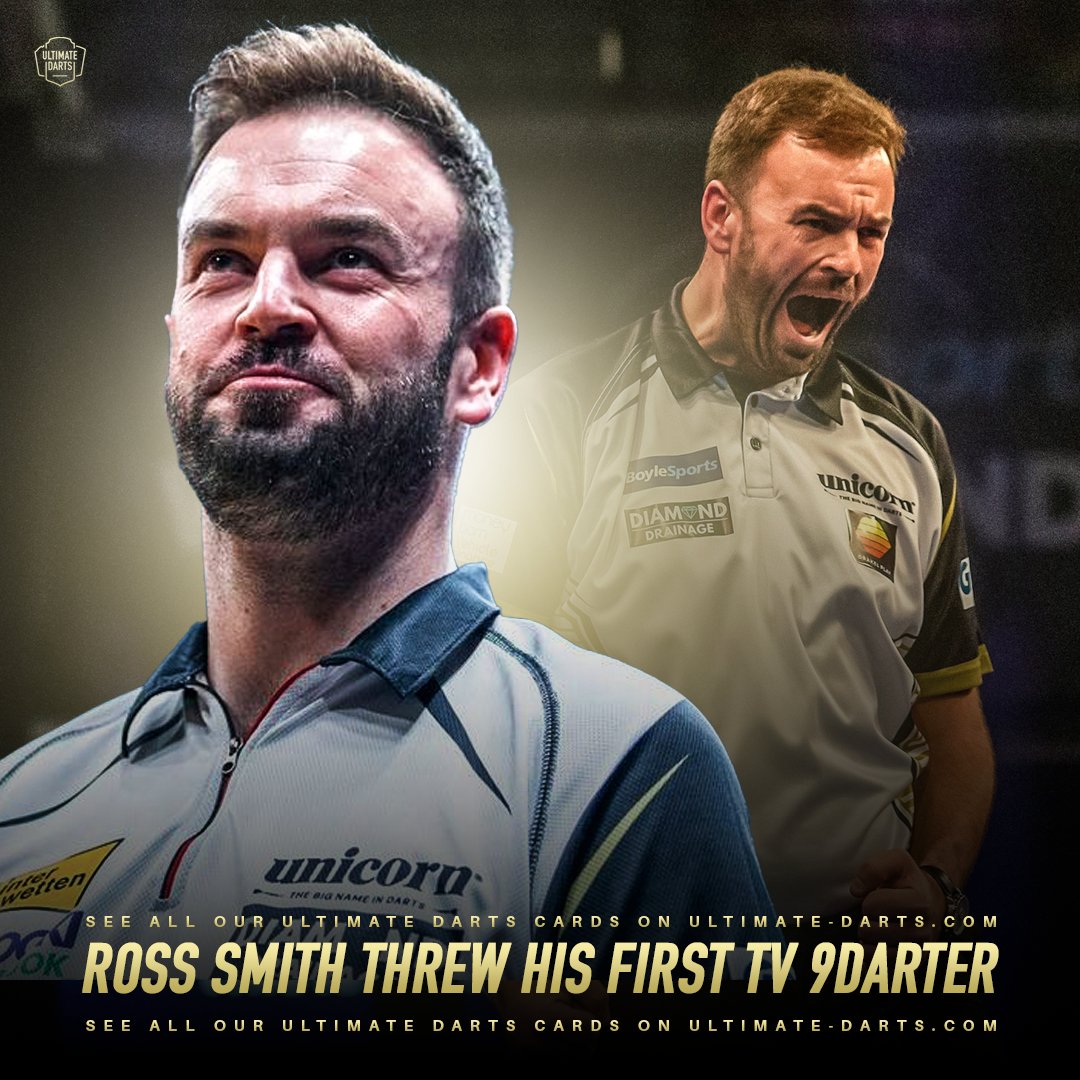 𝐑𝐎𝐒𝐒 𝐒𝐌𝐈𝐓𝐇 𝟗 𝐃𝐀𝐑𝐓𝐄𝐑! 🚨Unbelievable scenes in Rosmalen! Ross Smith hits D18 for a stunning nine-darter out of nowhere! 🎯 But in the end it's Van Den Bergh who got the 6-4 win. 🔥 #RossSmith #NineDarter #UltimateDarts