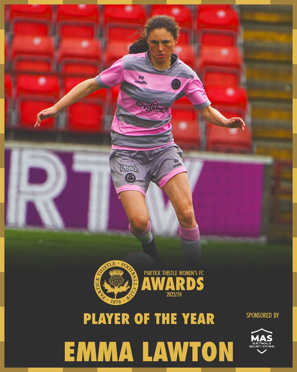 🏆 Player of the Year

The big award of the night. Your 2023/24 Player of the Year, sponsored by MAS Electrical and Security is...

EMMA LAWTON

👏@Emma_Lawton01

#PTWAwards #BePartOfThis