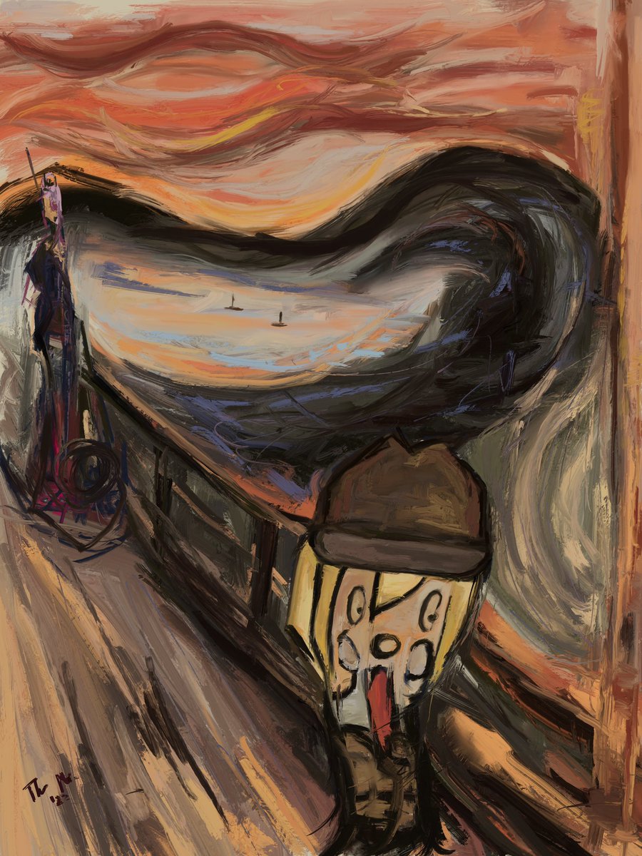 smol scream - 2022

#ameliawatson #smolame #ameliaRT #hololive #hololivememe #hololiveenglish #hololiveen #hololiveengen1 #hololivefanart #expressionism #thescream #abstractart #abstractpainting #expressionist #digitalart #digitalartist #ipadpainting #procreate #procreateart