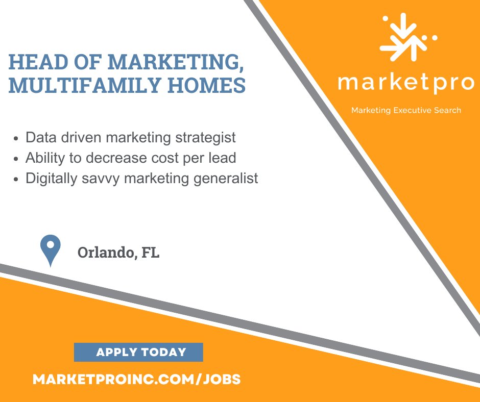 The Head of Marketing oversees the brand strategy and demand generation function for residential communities, driving quality traffic. #headofmarketing #marketing #marketingexpert