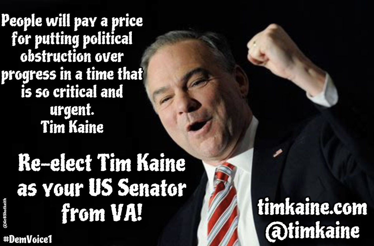 #ProudBlue #DemsUnited #wtpBLUE #wtpGOTV24 #Allied4Dems Tim Kaine’s campaign is fired up to hold and expand the Senate, flip the house back to a Democratic Majority, and re-elect #BidenHarris by convincing Virginians to vote up and down the ballot for Democrats - It's in our