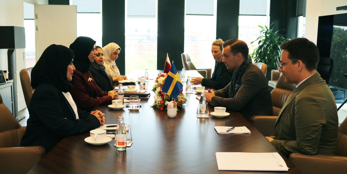 وزير الدولة للتعاون الدولي @Lolwah_Alkhater  تجتمع مع مسؤولين من الوكالة السويدية للتعاون الإنمائي الدولي وعدد من مؤسسات التنمية الدولية السويدية

#الخارجية_القطرية