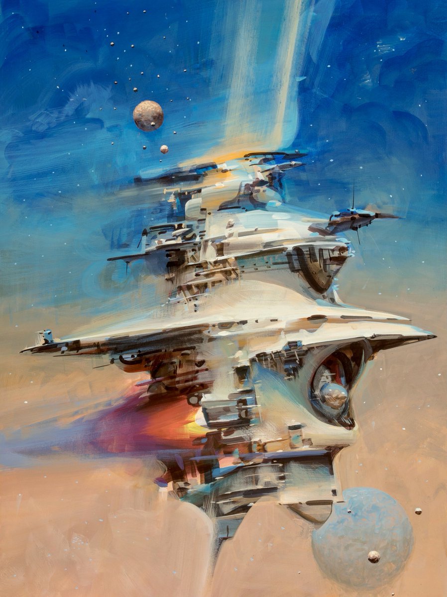 HumanoidHistory's tweet image. "Skylab" by John Berkey.