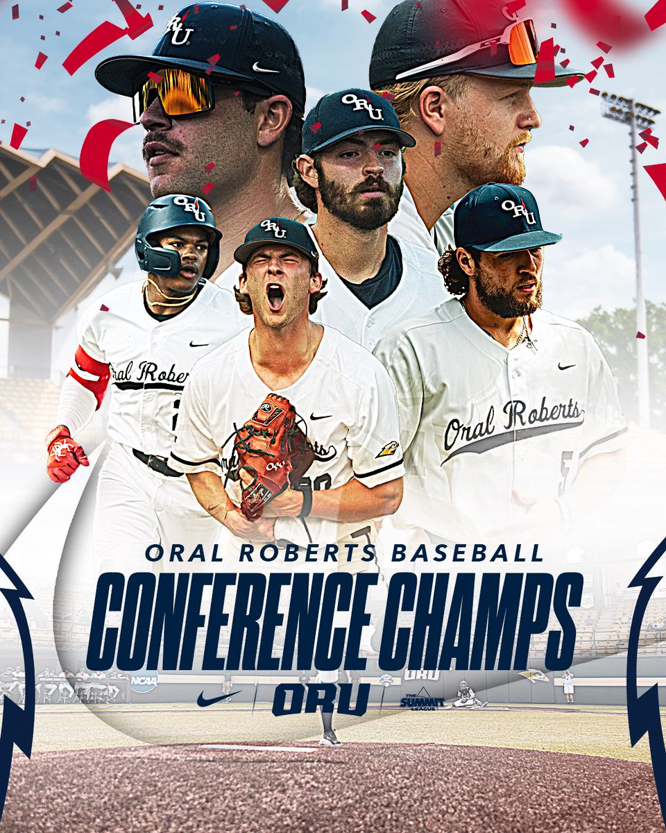 𝑶𝑹𝑼 𝑹𝒆𝒑𝒆𝒂𝒕𝒔 𝒕𝒉𝒆 3-𝑷𝑬𝑨𝑻

For the THIRD time as a member of The Summit League, #ORUBase complete a 3-Peat!!!