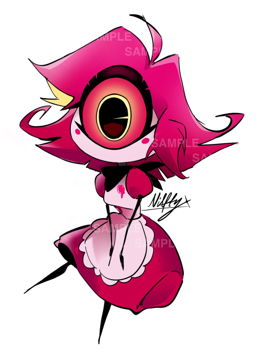 working on some keychains #HazbinHotel #Niffty #Fanart