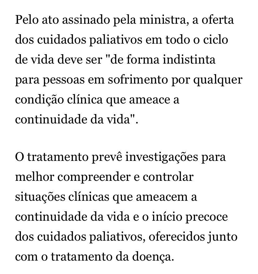 Ministério da Saúde anuncia que vai investir R$ 887 milhões em cuidados paliativos Ministra Nísia Trindade e equipe da pasta apresentaram política nacional sobre o tema. oglobo.globo.com/saude/noticia/…