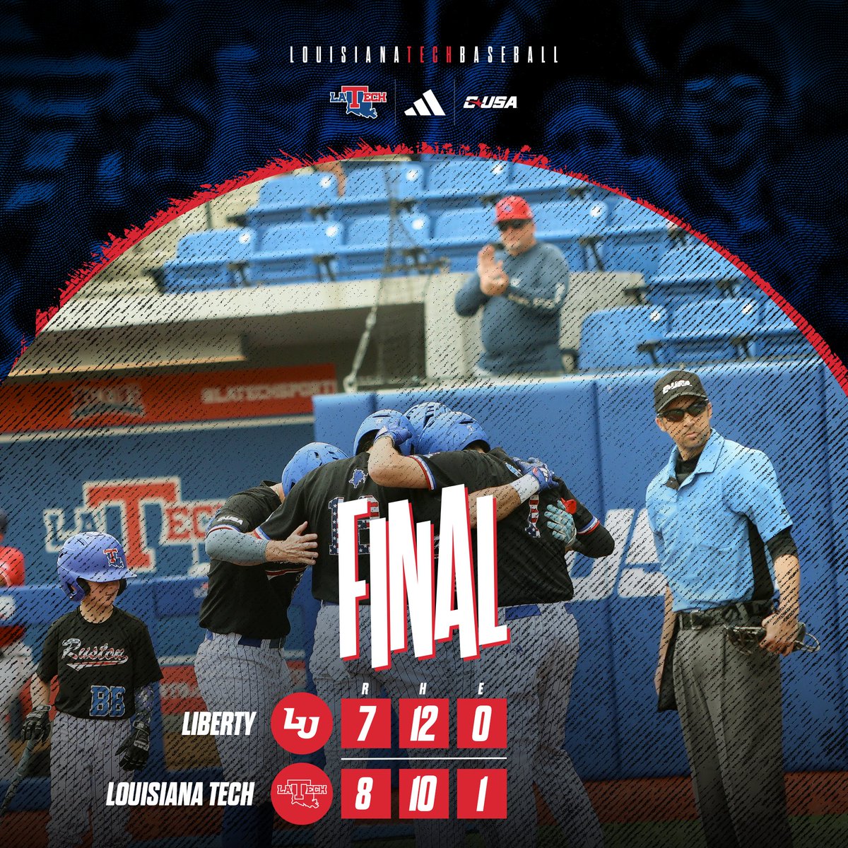 LATechBSB's tweet photo. BIG DUB… See ya tonight 😉 https://t.co/BeD3je56qX