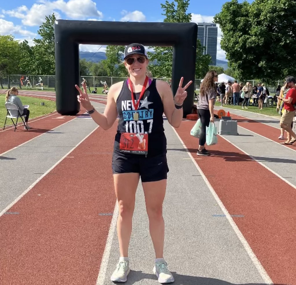 Beauty day for a run around #Kelowna in support of the Food Bank ✌🏻🏃🏼‍♀️
<a href="/K963ClassicRock/">K96.3 Kelowna</a> #ylw #running