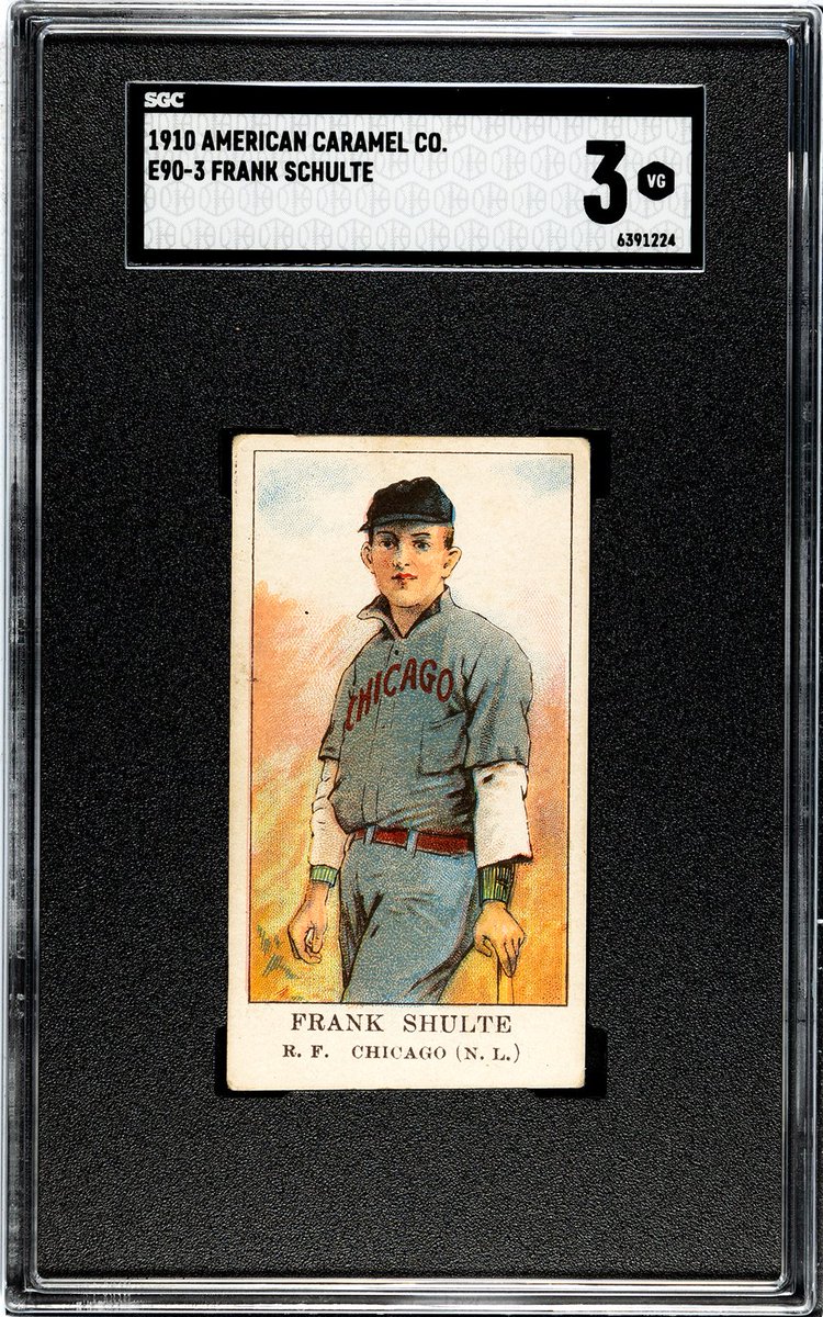 His name is misspelled here but Wildfire Schulte is such a great, cheap pre-war player to collect. He led the league in home runs twice, won the 1912 Most Valuable Player award, and helped the Cubs win two World Series championships -- yet he is often priced as a common in sets.