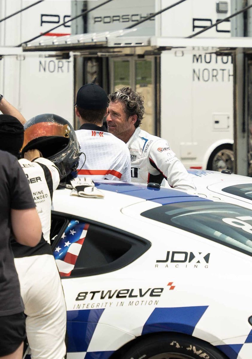 📸 Another photo of Patrick Dempsey after his first race today (25/05) at Circuit of the Americas in Austin, Texas. ——— IG: kovac_der_koenig. @PatrickDempsey