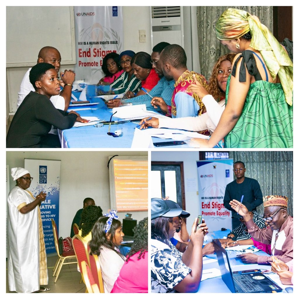PNUDCameroun's tweet photo. Our team organised a fruitful consultation workshop w/ the Human Rights Commission🇨🇲 &amp; key stakeholders to brainstorm around #RemovingBarriers to #HIV #Services, geared towards the production of an advocacy document to boost access to services🧣at all levels.

#SCALEInitiative https://t.co/Ibk6TbHmGY