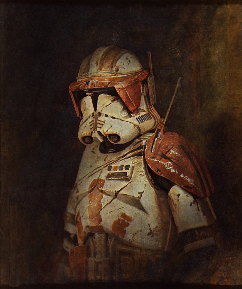 Commander Cody Who’s your favourite clone trooper? Rex is awesome but I have soft spot for Cody Based on a figure by clone_custom_troopers Original was A Portrait of Christ by Rembrandt Let me know what you think #starwars #clonewars #commandercody #starwarsart