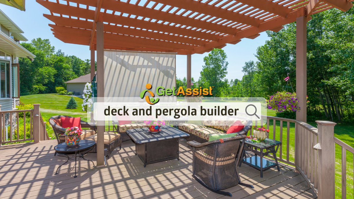 You don't have to travel far to enjoy a relaxing getaway! Have you considered installing a pergola for privacy and shade? MAKE A FREE REQUEST on GetAssist for a local Carpenter & Deck Builder.
app.getassist.com/v2/business-di…

#pergolabuilder #carpenter #deckbuilder #landscapebuilder