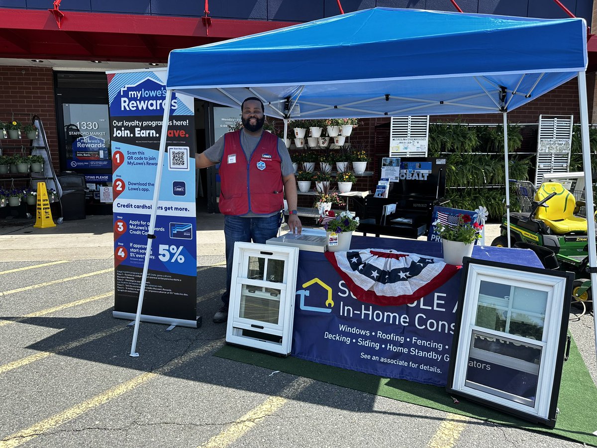 Looking for FREE quotes on your exterior home projects?! Look no further! Come into Lowe’s 1909 on this beautiful #MemorialDay weekend and let us take care of you! <a href="/ShuellWilliam/">William Shuell</a> @meronH1290 <a href="/BenitoKomadina/">Benito.Komadina@Lowes</a> <a href="/kellydove5/">Kelly Dove</a> <a href="/GeoffLambert77/">Geoff Lambert 🄶 🄵 ²</a> <a href="/BlueBoxR1/">@BlueBoxR1</a>
