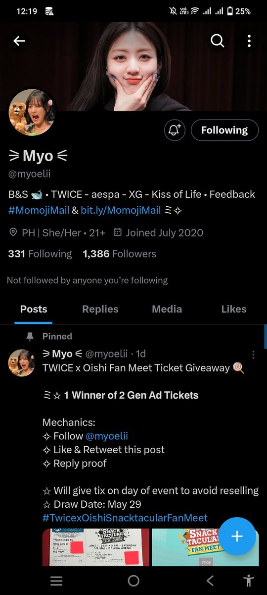 know_luna's tweet photo. @myoelii Manifesting!! Twice tix qt!! 🤞✨🎊 https://t.co/66AOpXaCHR