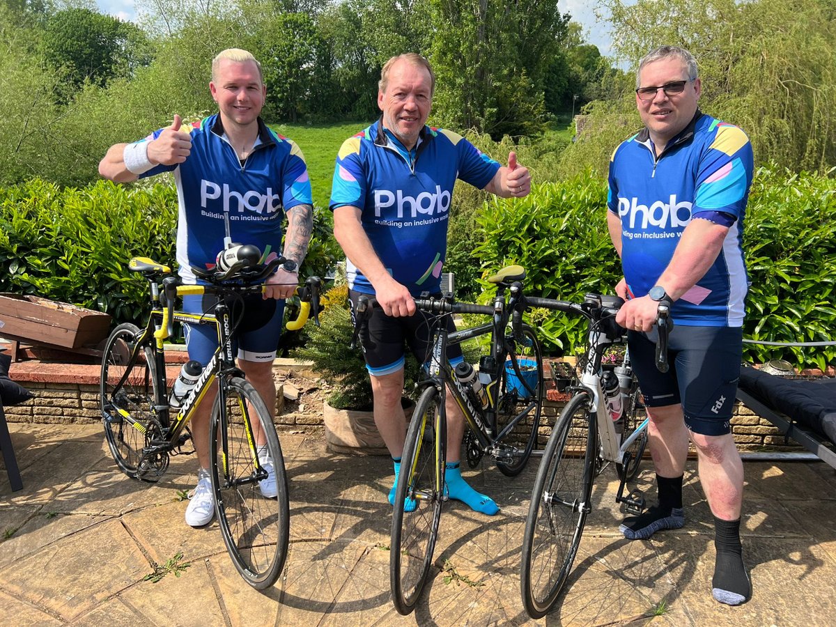We’d like to thank all our riders at tomorrows @RideLondon! 🚴🙏   We have the father and son team, Christopher, Justin and Paul; and we also have a second Paul; CEO of @genuinesol, who are one of Phab’s corporate sponsors. 👨‍👦‍👦👏   A huge good luck and thank you to all of you! 🙌