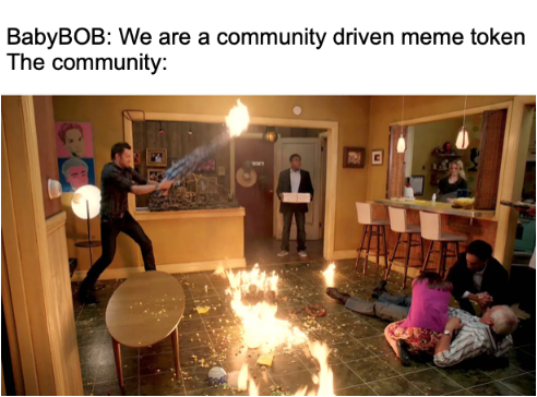 warlock100watt's tweet photo. Weβve also formed a DAO (dudes arguing online)
#BabyBOB https://t.co/62m6xKlJvi