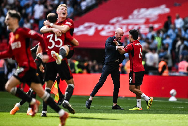 Manchester United stun Manchester City 2-1 to win FA Cup Manchester United stunned Manchester City 2-1 in the FA Cup final at Wembley on Saturday, ending City’s dreams of a second straight league and cup double. #Manchesterunited #Worldnbc