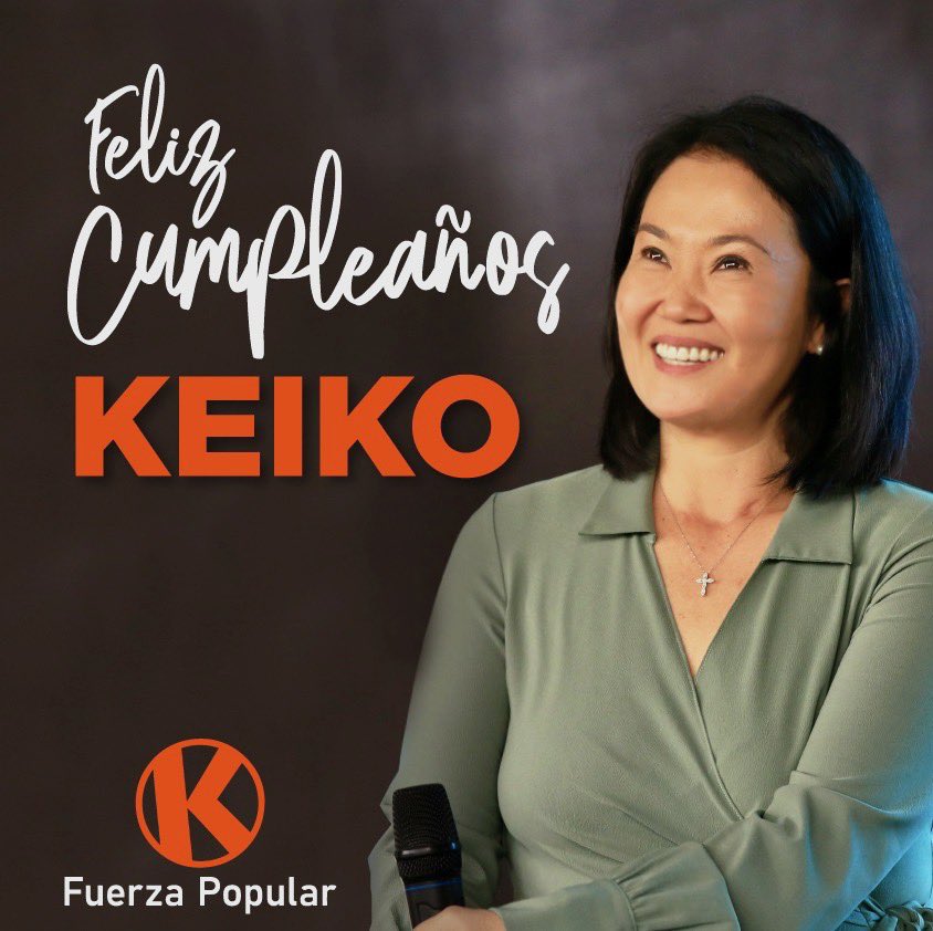 FuerzaPopular__'s tweet photo. ¡Feliz cumpleaños, @KeikoFujimori!

Nuestra admiración y compromiso siempre contigo. https://t.co/iXY9uHn4Ib