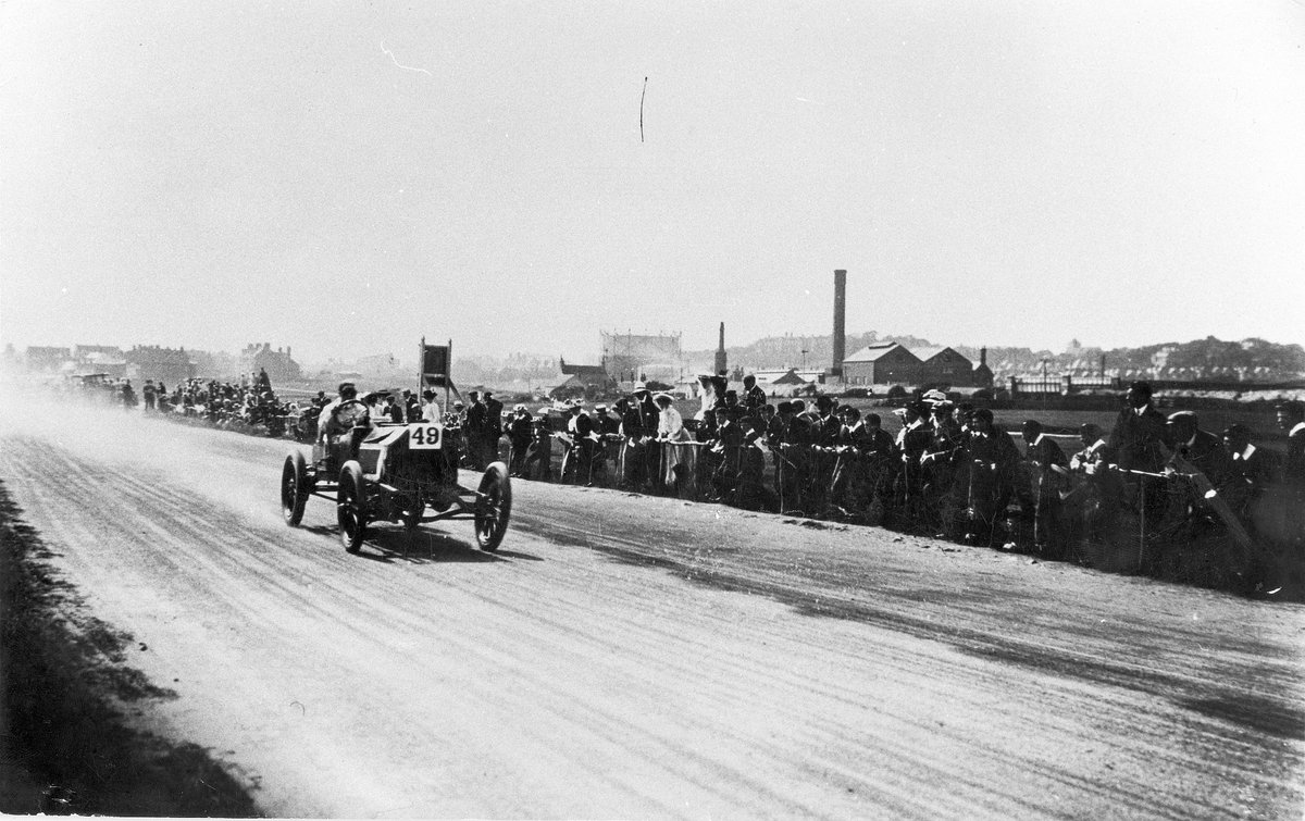 Bexhill Motor Car Races, East Parade, Bexhill-on-Sea, Sussex 1904. #Bexhill #Sussex #Motor #Car #Races #1900s