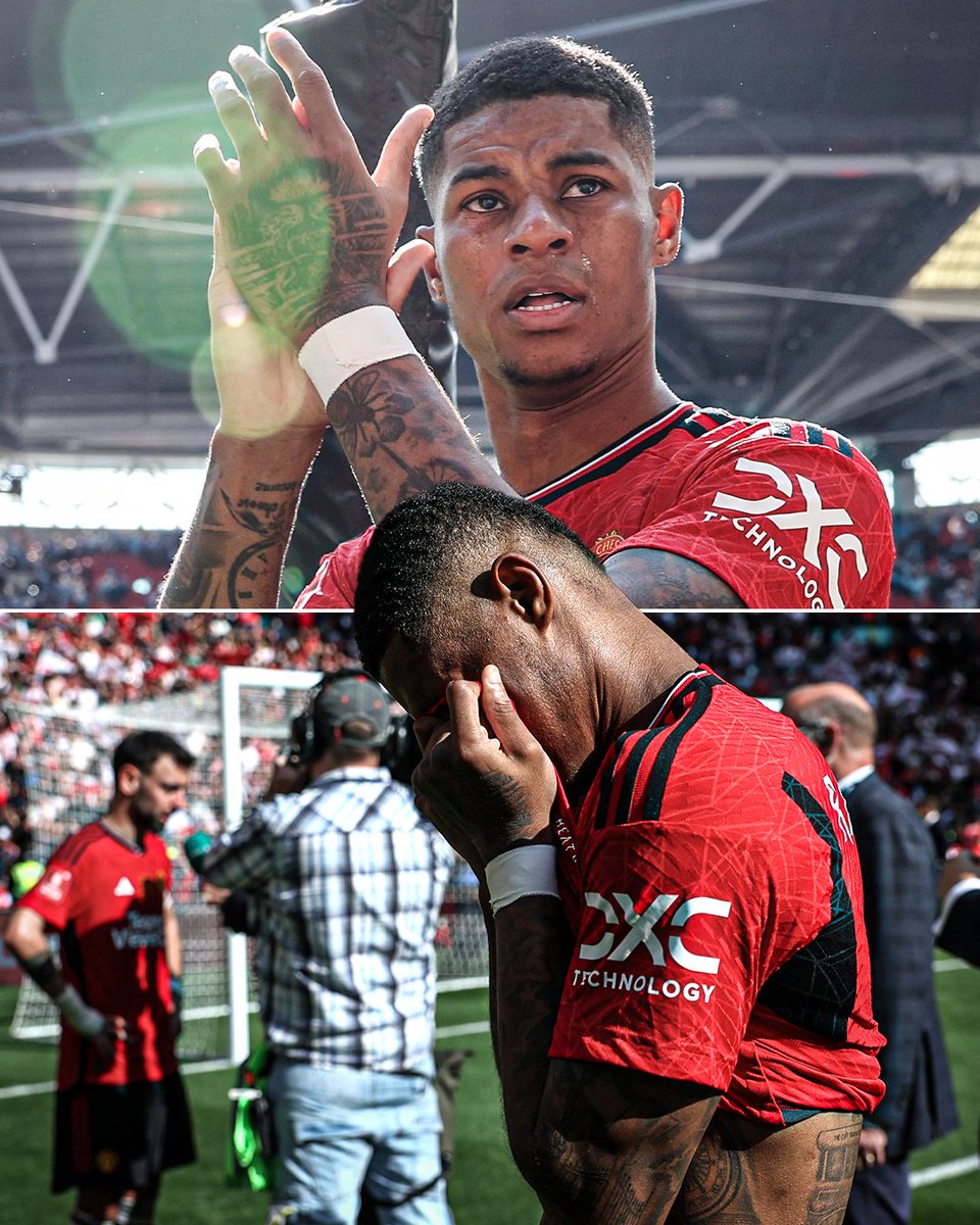Marcus Rashford in tears after winning the FA Cup. Look how much it means 🥺❤️