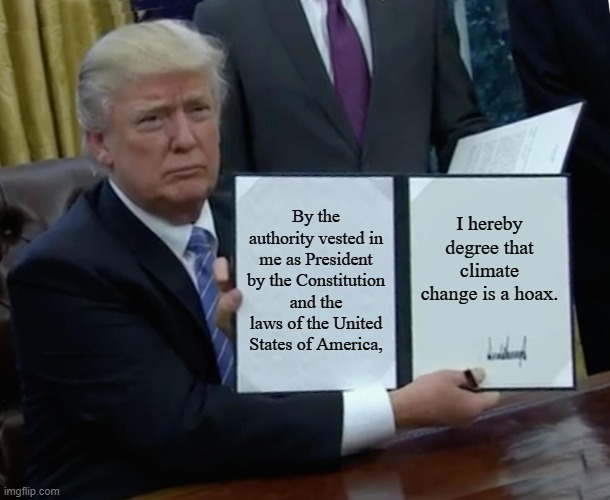 Is Trump a climate denier? You will find that out in the critically acclaimed routledge.com/Climate-Denial… Below is a draft of an executive order allegedly found in the Oval Office after Trump left office ... /s 🌍🔥 #ClimateBrawl 🔥🌍