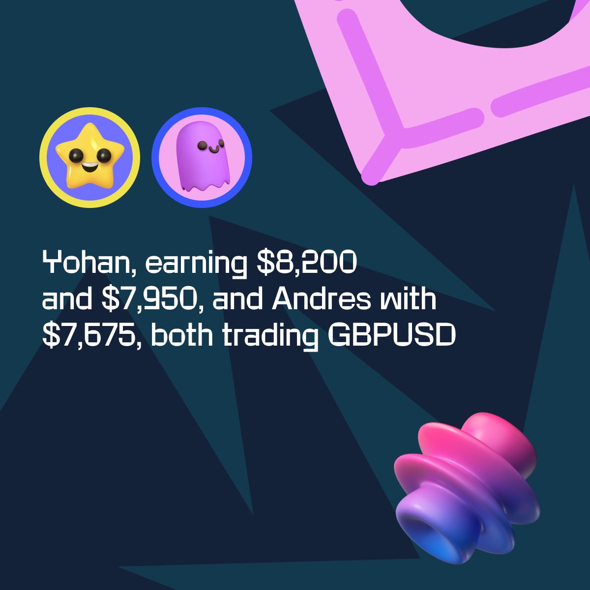 InstantFunding_'s tweet photo. Our community is full of stars, and for you we will go to infinity and beyond. Big changes are on the horizon, and you will learn more in the upcoming week 💫

For now, let us introduce you to the top-10 trades of the week to wrap things up and celebrate our community 🟣 https://t.co/jMRXEgeJgI