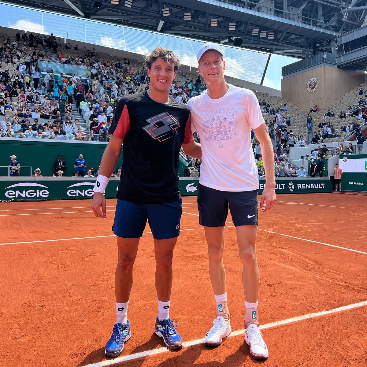 First practice here in Paris 🇫🇷🔥 #RolandGarros