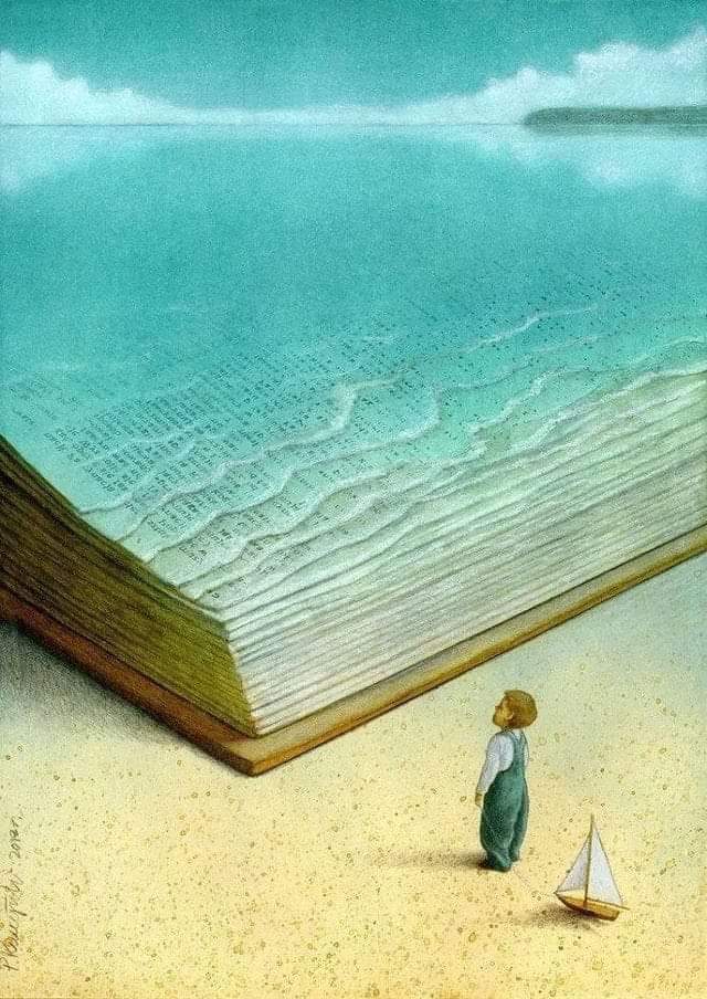 ' The more I read, the more I acquire, the more certain I am that I know nothing. ' — Voltaire (Art Credit: Paweł Kuczyński)