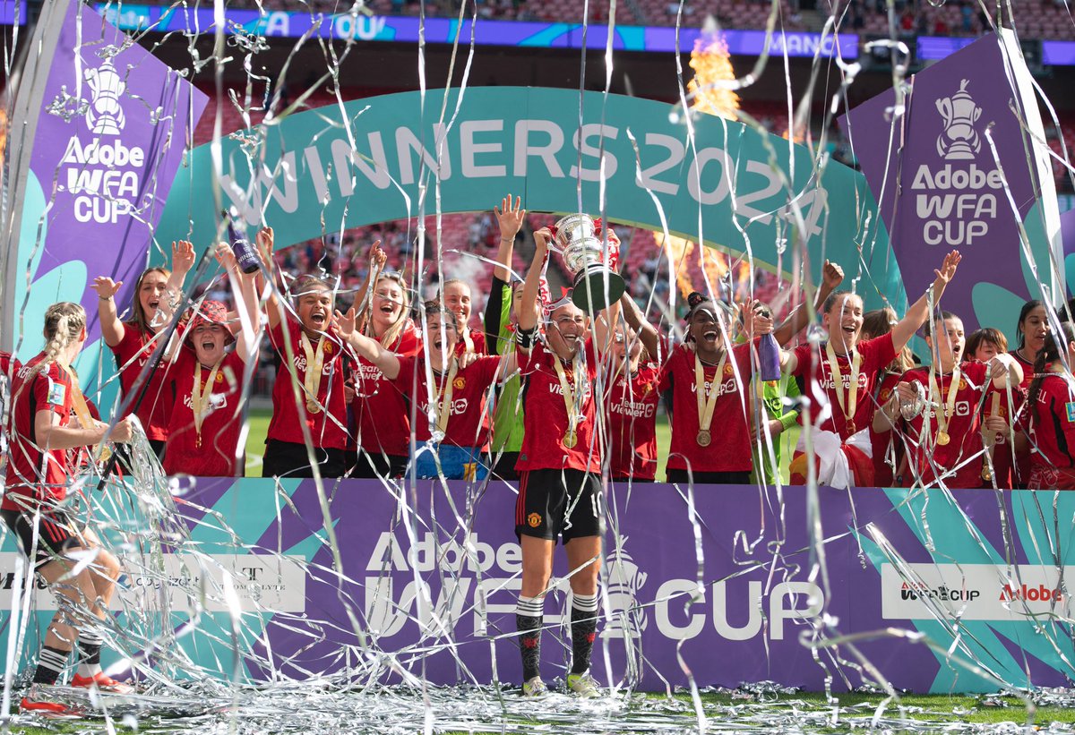 centregoals's tweet photo. Manchester United have won two FA Cup titles this season. 

Men’s &amp; Women’s https://t.co/xPCRnKFDW6