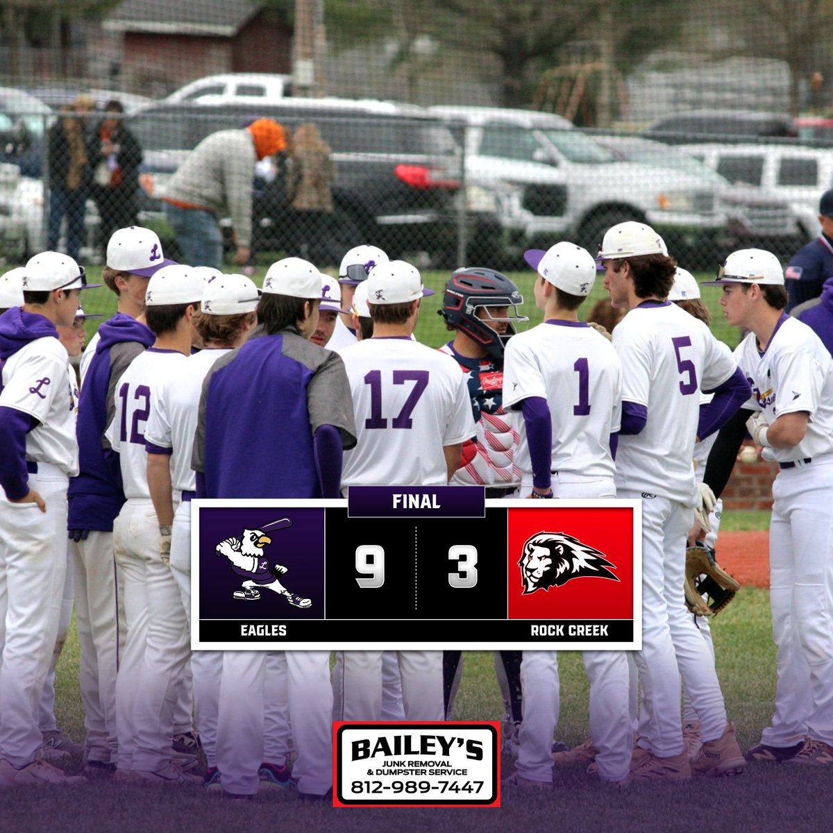 Eagles advance to Monday’s semi final game at 10:00 vs. Borden!
