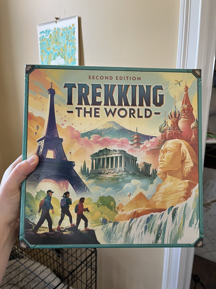 Just got my preproduction copy of Trekking the World 2nd Edition—and guys, I’m SO excited for you guys to get a copy of this in your own hands!!! @GamesUnderdog