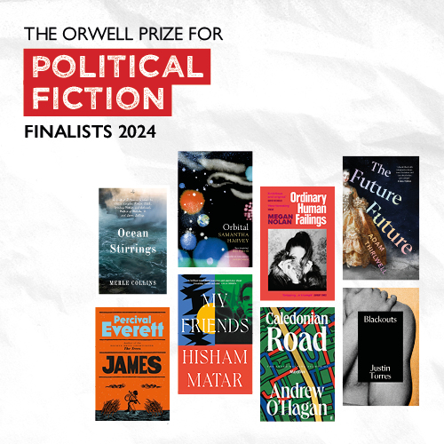Congratulations to our eight finalists for The Orwell Prize for Political Fiction 2024! 'Every work here is testament to the power of blazing imagination and patient craft in our complex times.' - @alexhharris, Chair of Judges Explore the shortlists: orwellfoundation.com/the-orwell-pri…