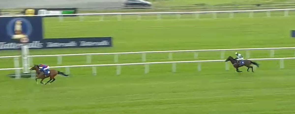 Jan Brueghel (Full brother to Irish Derby winner Sovereign) bolts up on debut in the 5.25 Maiden at the Curragh 

That was mighty impressive a very taking performance those Galileo guts on full show and then burned them off lovely