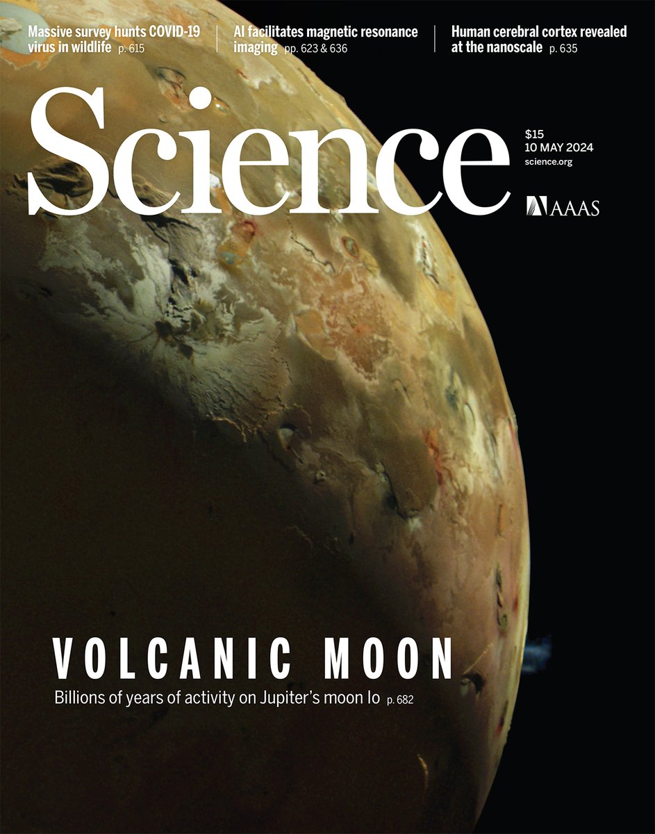 #ICYMI: Isotopic measurements of Io’s atmosphere show that volcanism on Io has been ongoing for billions of years—potentially since the moon formed. Learn more in a recent issue of Science: scim.ag/75z