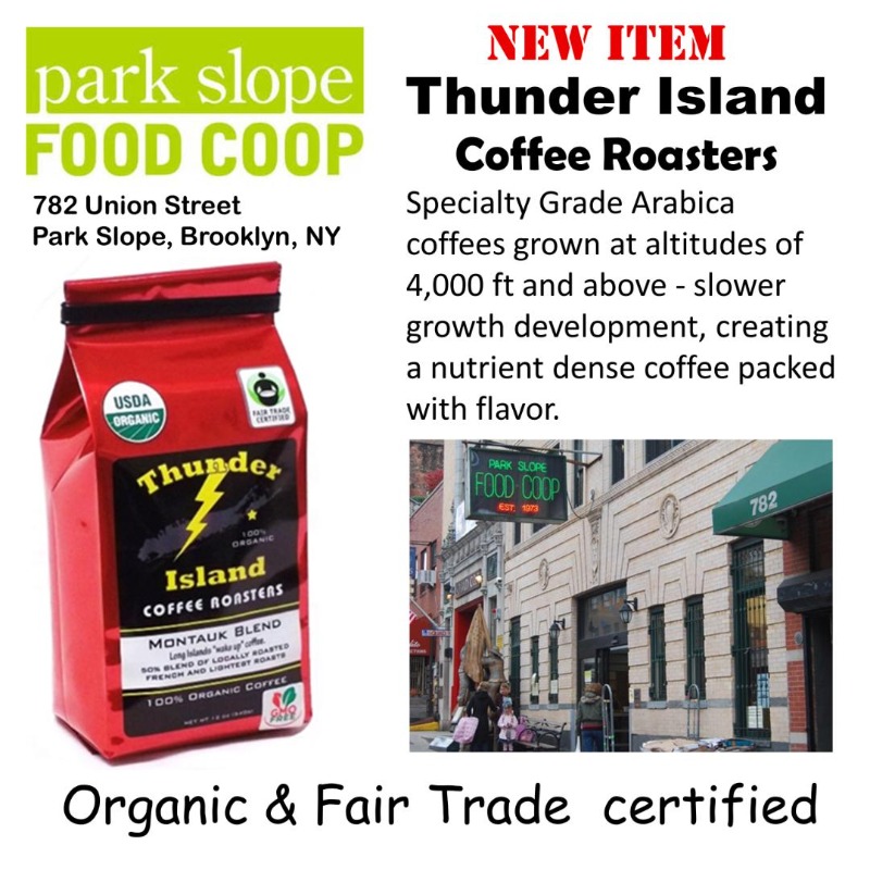 Thunder11968's tweet photo. Park Slope Food Co-op proudly supports Native American owned coffee company