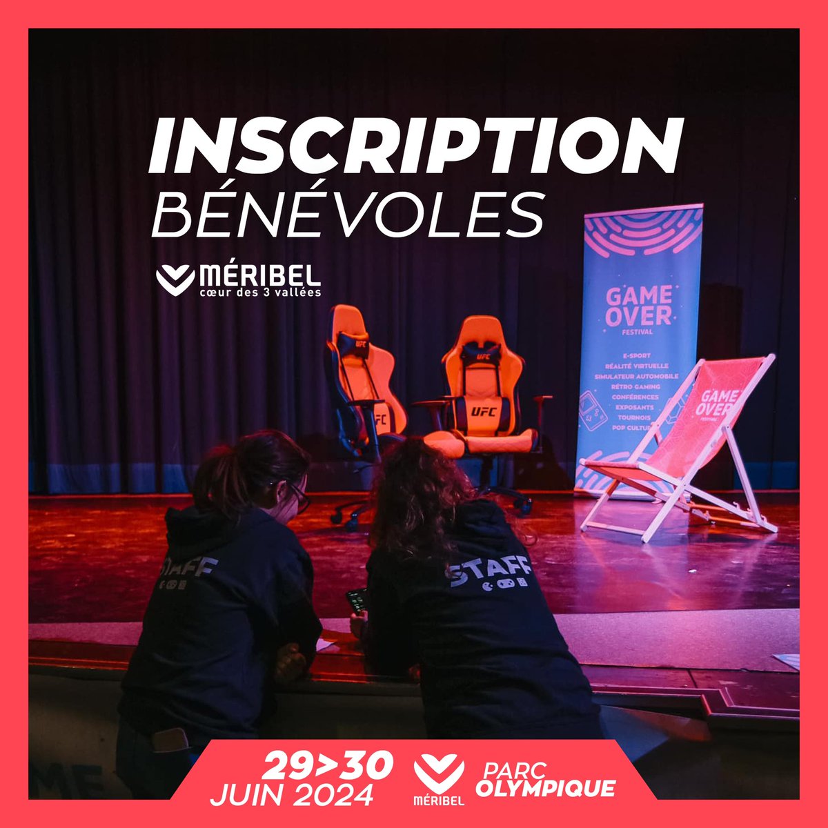 STAFF 🙌🏻 L’équipe du #GOF recherche ses bénévoles, rendez-vous sur gameoverfestival.fr/benevoles 🌲✊🏻
#meribel #savoie #gaming