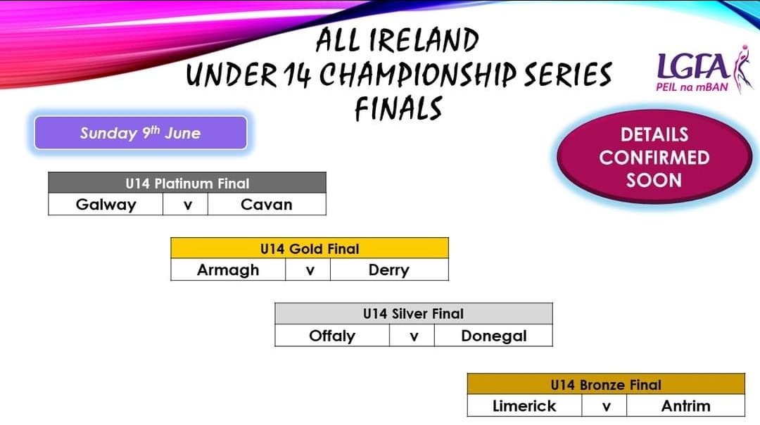 U14 All Ireland here we come see you on the 9th <a href="/CavanLGFA/">CavanLGFA</a> <a href="/Burkesbus/">BURKESBUS</a> #wardandburke #serioussupport #properfan. Venues TBC.