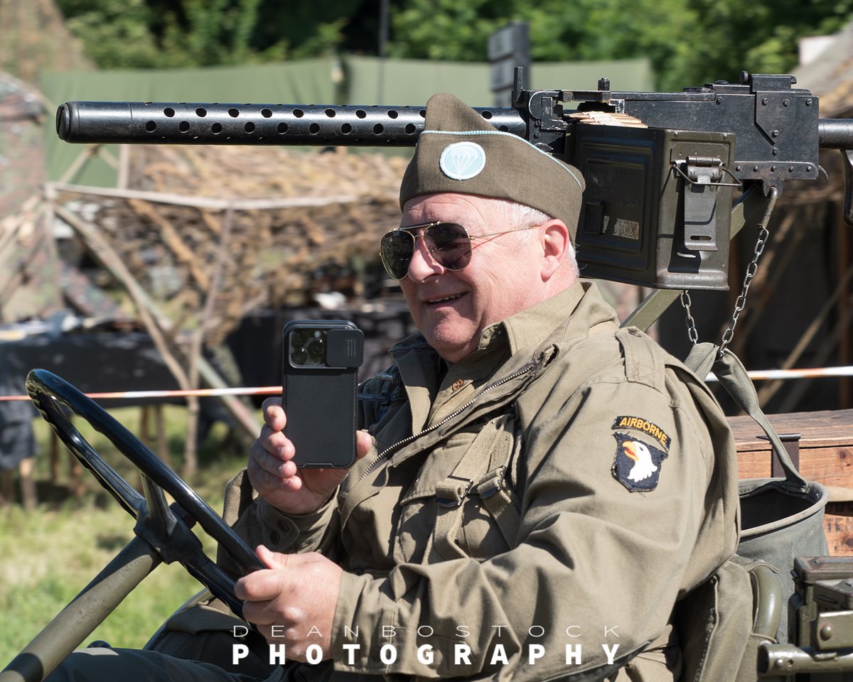 D_BostockPhoto's tweet photo. "Man out of time" who knew they had smart phones back in WW2 😃Its The Overlord Military Show at Denmead in Hampshire this weekend .... Had a Fantastic day
@OverlordShow
#overlord2024 #militaryshow #events #USGI #Jeep #DDay80 #deanbostockphotography https://t.co/KxKgI6bfp1