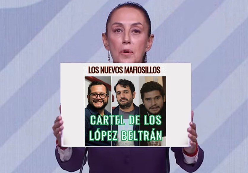 Leodospuntocero's tweet photo. @Melissa_Bely #MorenaNarcoPartido empezando por el cartel del Presidente. 😒 https://t.co/xRW6RBQ2i1