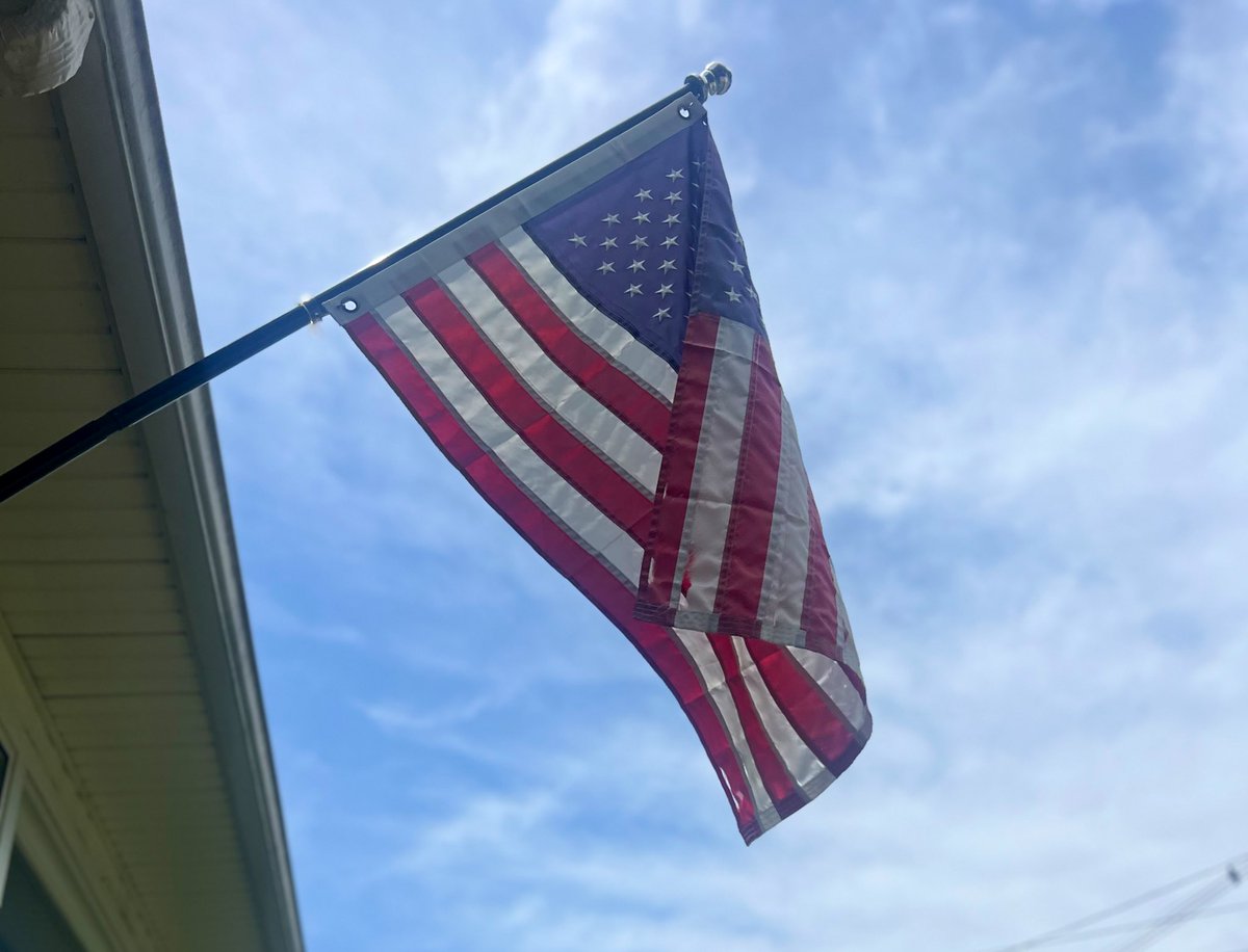 I’m a Democrat. This is the only flag I fly.