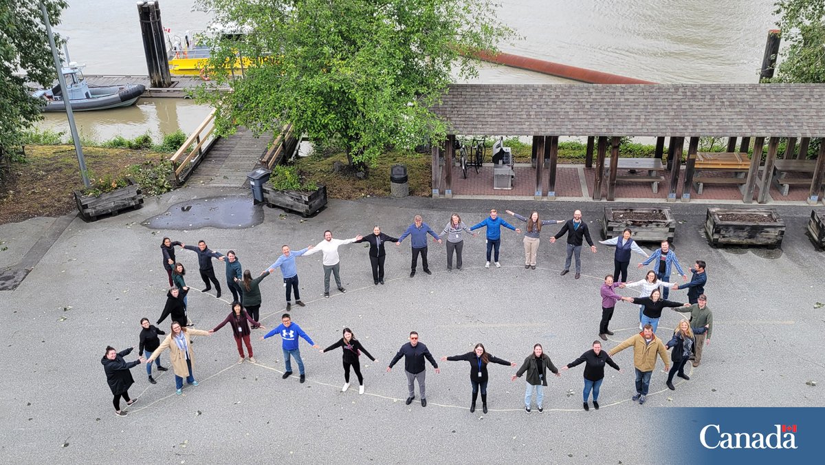DFO_Pacific's tweet photo. Collaboration is key! Our staff in the Fraser and Interior Area got together to mark World #FishMigration Day with this group photo. https://t.co/ANdml7eoFP