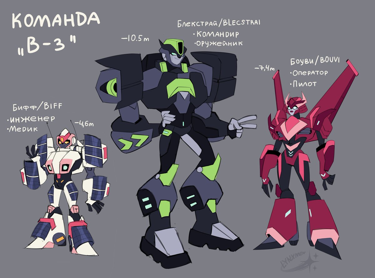 lynxsisblack's tweet photo. #TransformersAU|#Maccadam|#TFA| #Transformers |#TFAAU| #AU|#TransformersAnimated|#art|#redesignOC|#tfaoc|#TFOC|#OC
It cost me a lot of time and effort, but I'm just thrilled with the result🌸 I was reviewing TFA here and was inspired to create such a cool "B-3" team https://t.co/r7ZvbSV7Yo