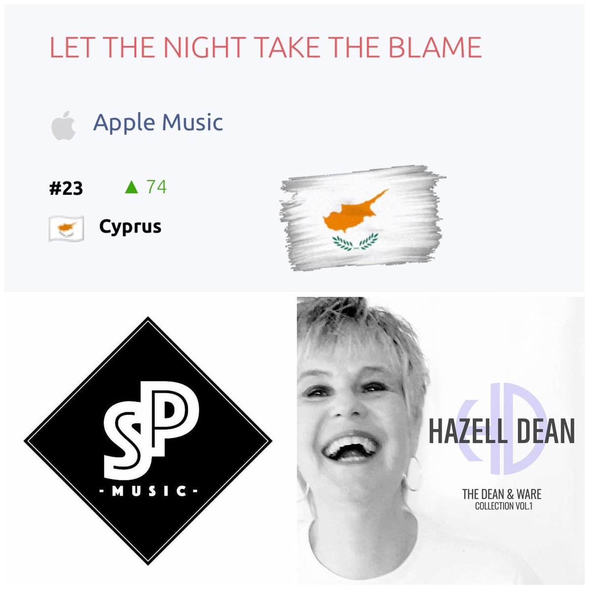 Sooo... Let the night take the blame 🌙 Hello Cyprus 🇨🇾 linktr.ee/spmusiclabelHa… @HazellHD #HazellDean