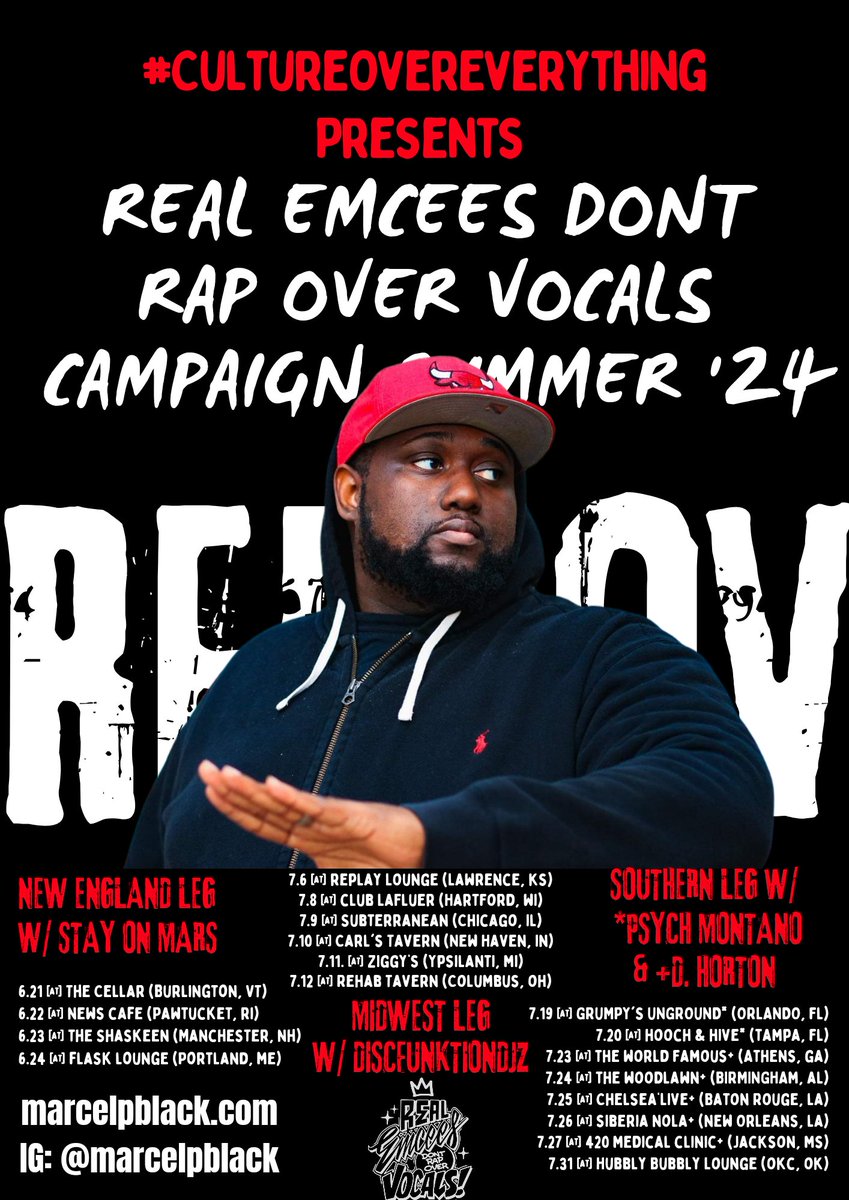 MarcelPBlack's tweet photo. #Update (venue changes)
#REDROVTour
6.21 @ The Cellar (Burlington, VT)
6.22 @ News (Pawtucket, RI)
6.23 @ the Shaskeen (Manchester, NH)
6.24 @ Flask Lounge (Portland, ME) https://t.co/qrwFoOB1Lz