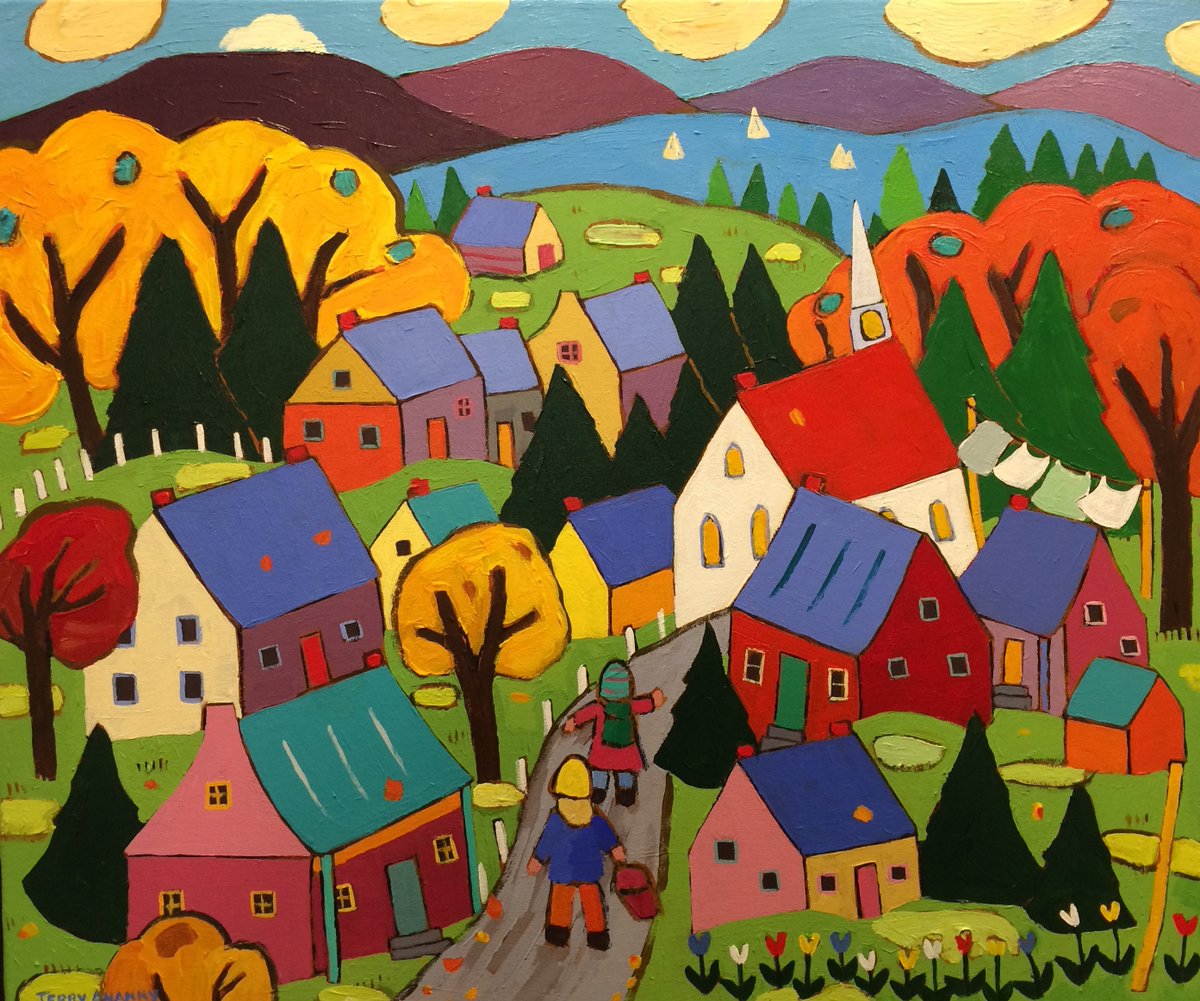 'On Our Way' 24 x 30 in. painting by Canadian artist available in #Muskoka @EclipseArt eclipseartgallery.ca/products/on-ou… #Huntsville #Dwight #Bracebridge #CanadianArtists