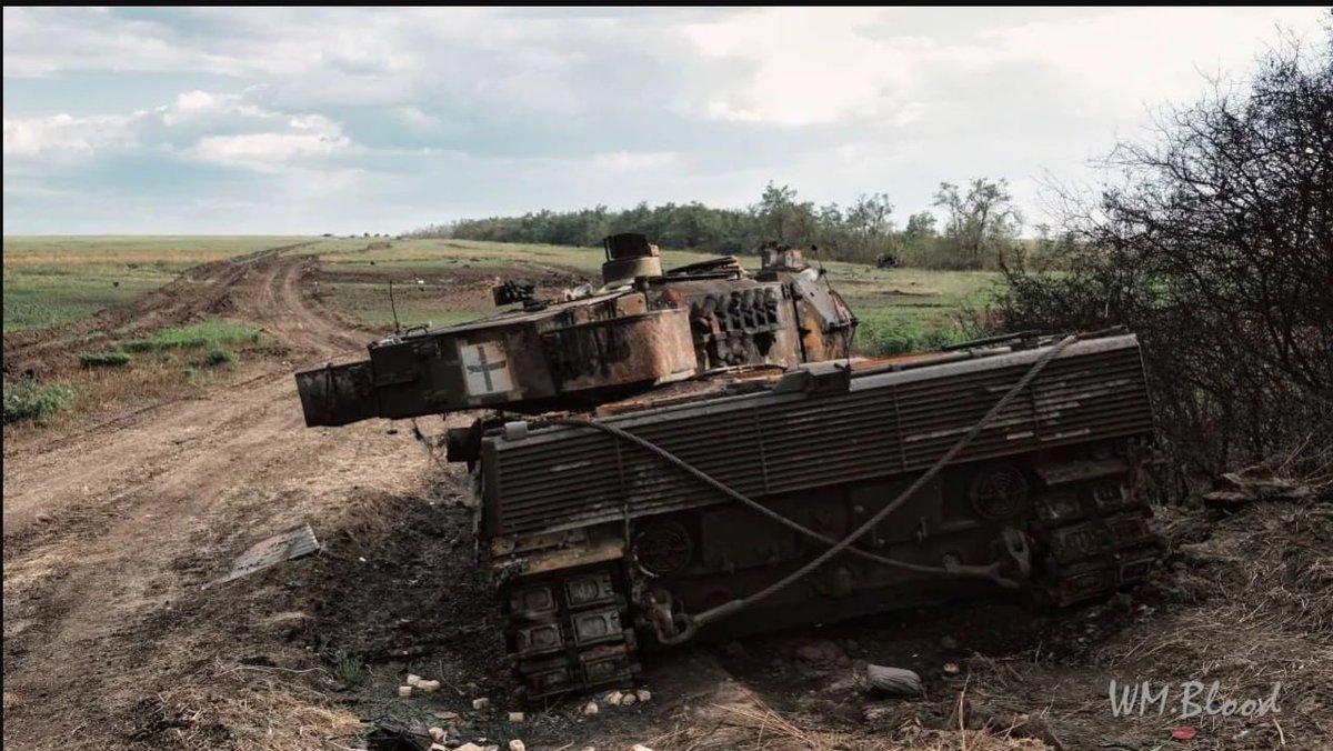 La 21ª brigada mecanizada del ejército ucraniano perdió 19 de sus 25 tanques Leopard en dos semanas de combates cerca de Volchansk. 9 de ellos fueron destruidos y 10 quedaron fuera de combate. Es una de las unidades de combate más preparada del ejército de Ucrania. #Ucrania