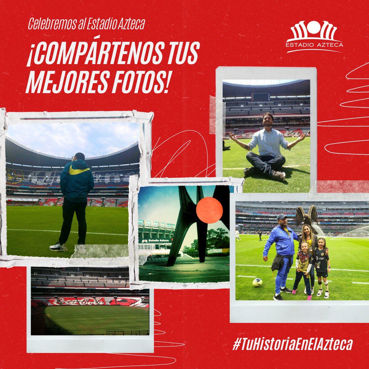 EstadioBanorte's tweet photo. 🤩 | Mi primer partido, el campeonato que me hizo saltar, ese gol que grité con toda el alma... #TuHistoriaEnElAzteca ¿𝐂𝐮𝐚́𝐥 𝐞𝐬 𝐥𝐚 𝐭𝐮𝐲𝐚? ¡Compártenos tus fotos utilizando el hashtag y celebremos al #EstadioAzteca! 🏟 https://t.co/d4mCrOvjE3