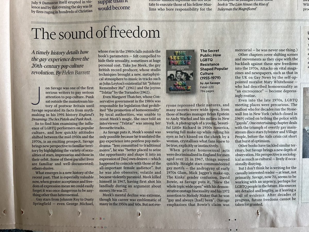 Great review by Helen Barrett of The Secret Public in the print edition of the Financial Times today