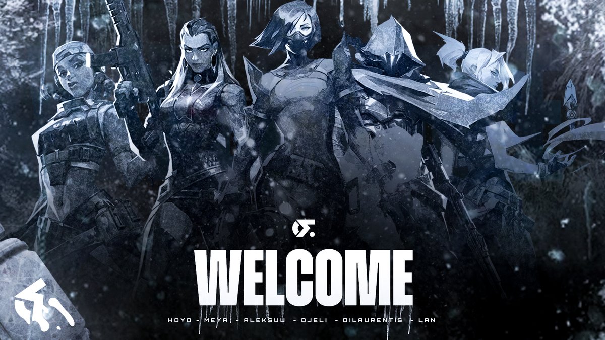 [📢Annonce ]

Après une équipe Valorant masculine nous partons envahir la scène féminine GC !

Bienvenue dans votre nouvelle maison les filles : 

🏹@niladidou
 🛡️<a href="/fps_meya/">Meya</a>
⚡️<a href="/Lan_MPG/">Lan</a>
🔥<a href="/fps_hoyo/">LFT Hoyo</a> 
☁️<a href="/Aleksuu_/">alek</a>

Retrouvez leur parcours sur leur Twitter @icy_ladies ❄️

#gOnext